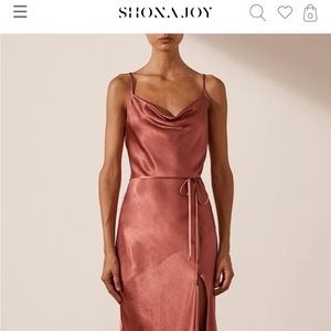 Shona Joy La Lune Bias Cowl Maxi Dress
